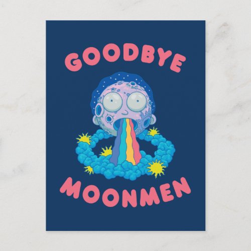 RICK AND MORTY  Goodbye Moonmen Invitation Postcard