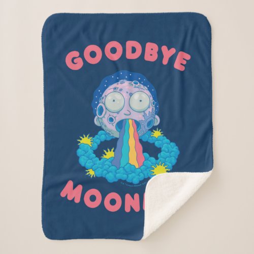 RICK AND MORTYâ  Goodbye Moonmen Sherpa Blanket