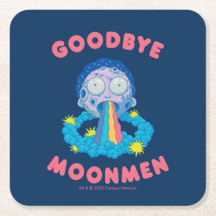 RICK AND MORTY™ Goodbye Moonmen Square Paper Coaster