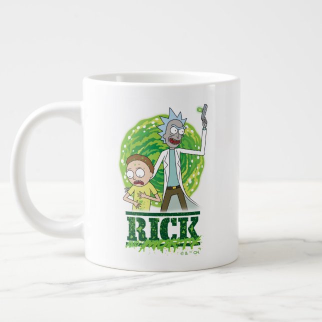 RICK AND MORTY™ | Green Splash Giant Coffee Mug (Left)