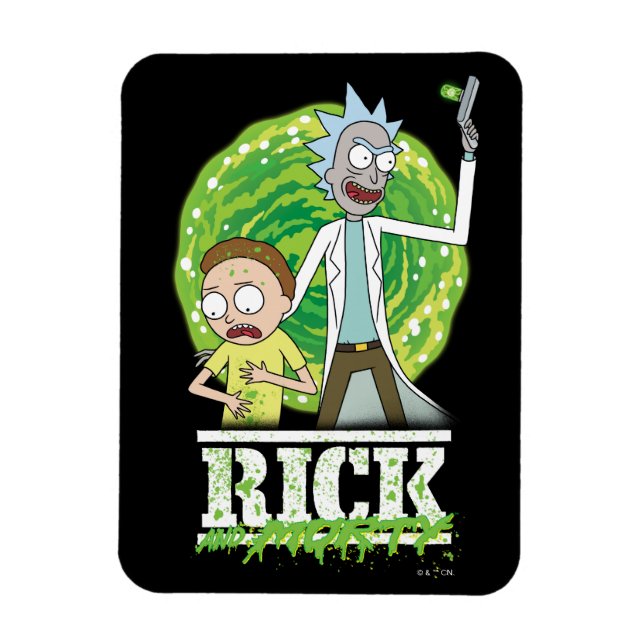 RICK AND MORTY™ | Green Splash Magnet (Vertical)