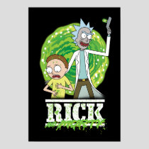 RICK AND MORTY™ | Green Splash Poster