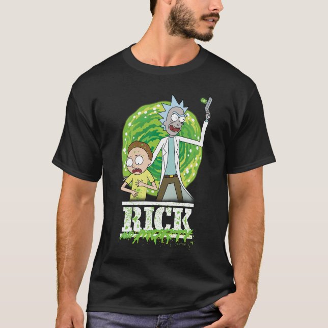 RICK AND MORTY™ | Green Splash T-Shirt (Front)
