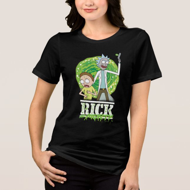 RICK AND MORTY™ | Green Splash Tri-Blend Shirt (Front)