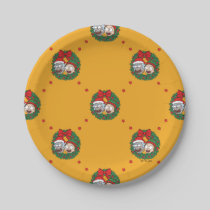 Rick and Morty | Holiday Wreath Pattern Paper Plates