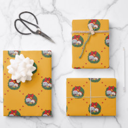 Rick and Morty | Holiday Wreath Pattern Wrapping Paper Sheets