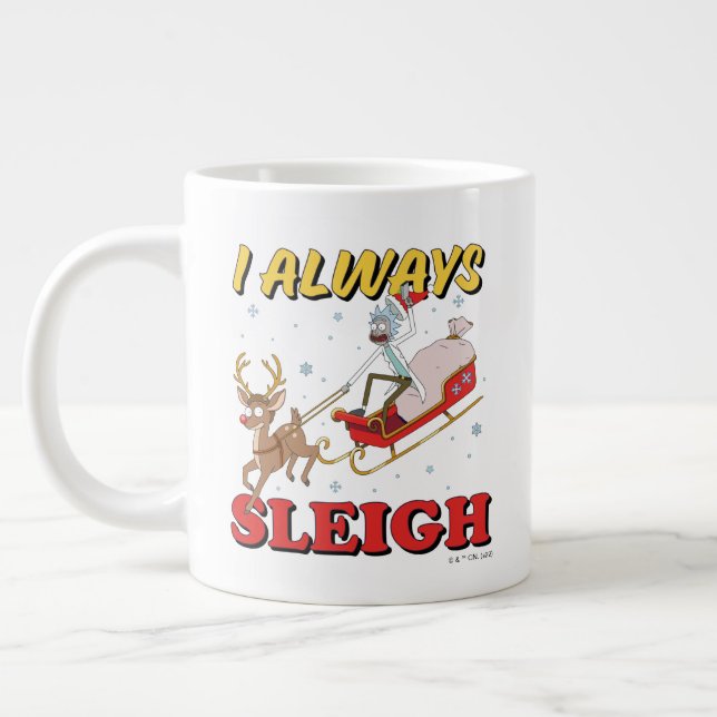 Rick and Morty | I Always Sleigh Giant Coffee Mug (Left)