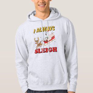 Rick and Morty I Always Sleigh Hoodie