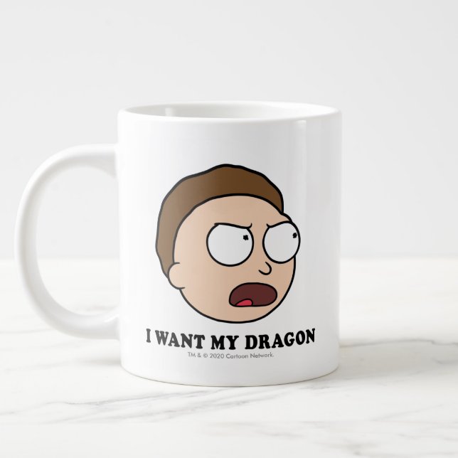 RICK AND MORTY™ | I Want My Dragon Giant Coffee Mug (Left)