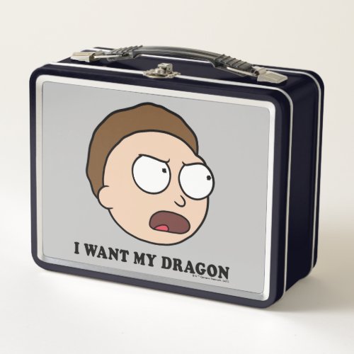 RICK AND MORTY  I Want My Dragon Metal Lunch Box