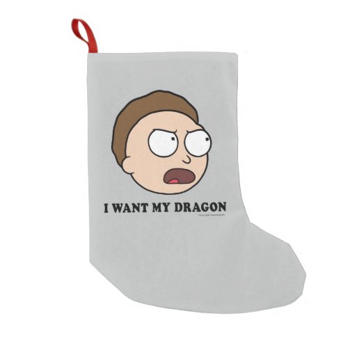 RICK AND MORTY  I Want My Dragon Small Christmas Stocking