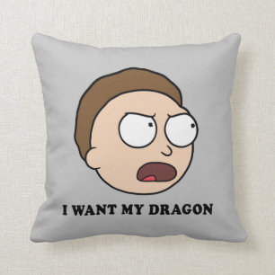 RICK AND MORTY™ I Want My Dragon Throw Pillow