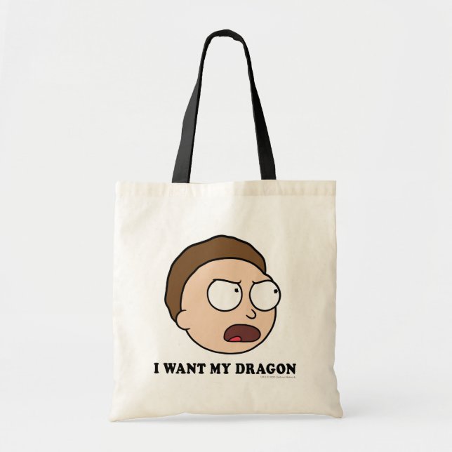 RICK AND MORTY™ | I Want My Dragon Tote Bag (Front)