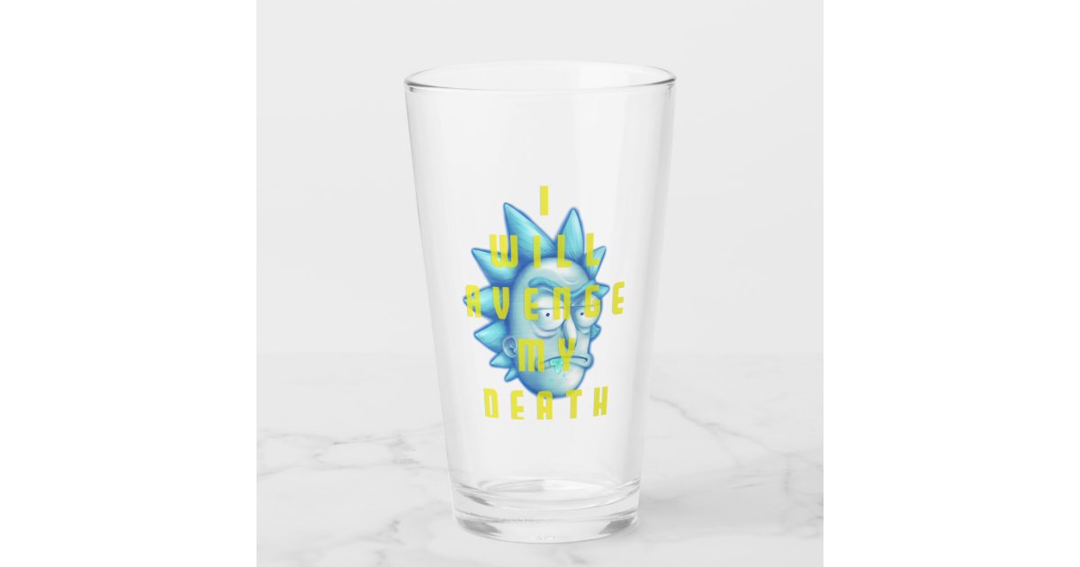 JUST FUNKY Rick and Morty Pint Glass [16 oz], featuring the Rick and Morty,  (Officially Licensed)