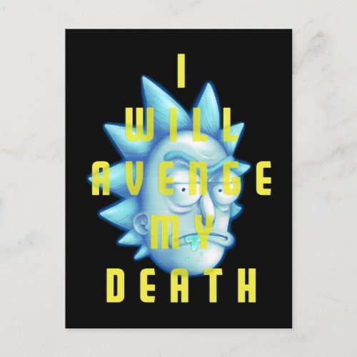 RICK AND MORTYâ  I Will Avenge My Death Invitation Postcard