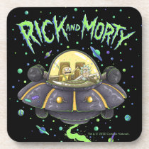RICK AND MORTY™ | Illustrated Space Flight Graphic Beverage Coaster