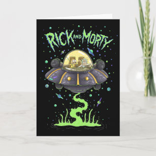 RICK AND MORTY™   Illustrated Space Flight Graphic Card