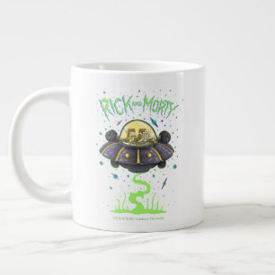 RICK AND MORTY™ Illustrated Space Flight Graphic Giant Coffee Mug