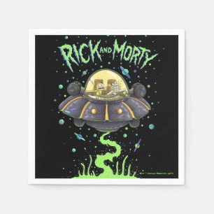 RICK AND MORTY™   Illustrated Space Flight Graphic Napkins