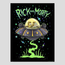 RICK AND MORTY™ | Illustrated Space Flight Graphic Poster