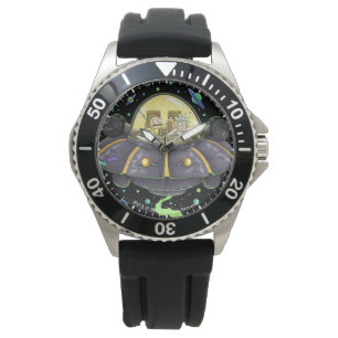 RICK AND MORTY™   Illustrated Space Flight Graphic Watch