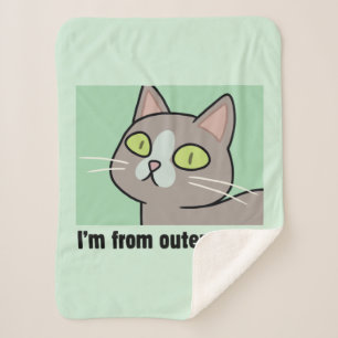 RICK AND MORTY™ I'm From Outer Space Sherpa Blanket