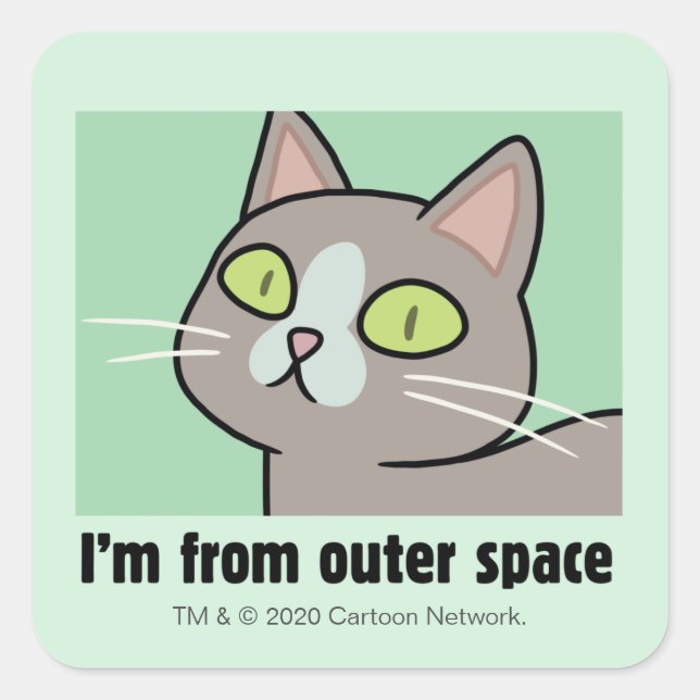 RICK AND MORTY™ | I'm From Outer Space Square Sticker (Front)