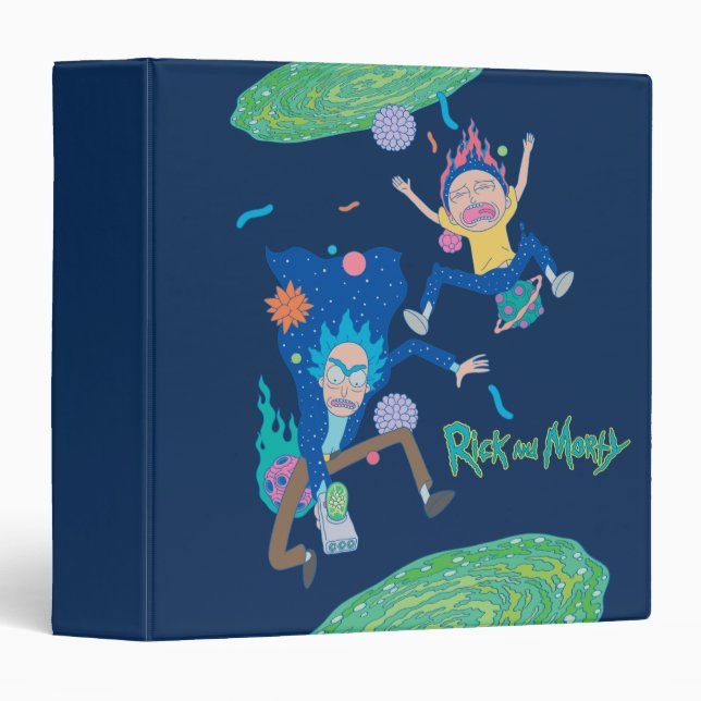 RICK AND MORTY™ | Infected Portal Jump 3 Ring Binder (Front/Spine)