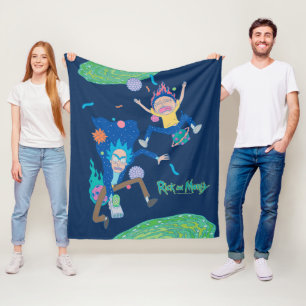 RICK AND MORTY™ Infected Portal Jump Fleece Blanket