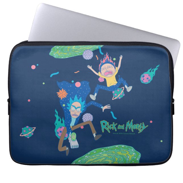 RICK AND MORTY™ | Infected Portal Jump Laptop Sleeve (Front)