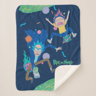 RICK AND MORTY™ Infected Portal Jump Sherpa Blanket
