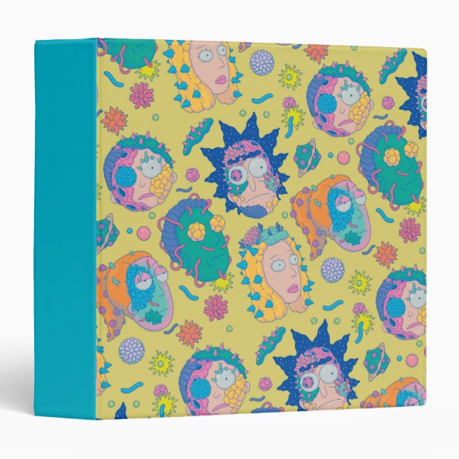RICK AND MORTY™ | Infected Smith Family Pattern 3 Ring Binder (Front/Spine)