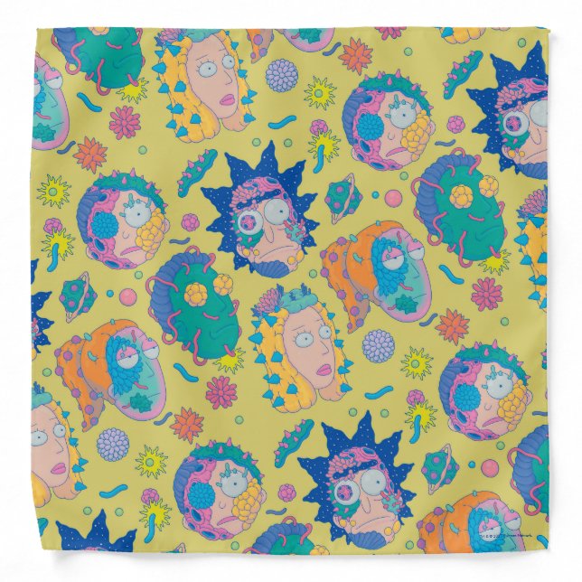 RICK AND MORTY™ | Infected Smith Family Pattern Bandana (Front)