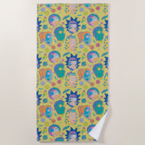 RICK AND MORTY™ | Infected Smith Family Pattern Beach Towel