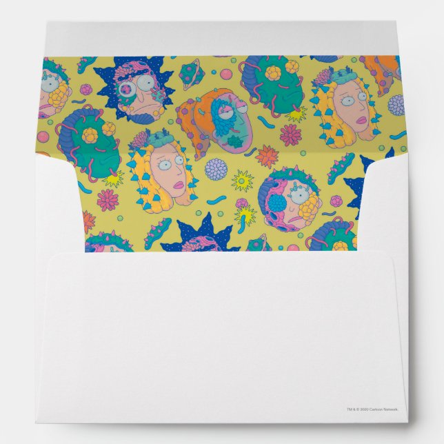 RICK AND MORTY™ | Infected Smith Family Pattern Envelope (Back (Bottom))