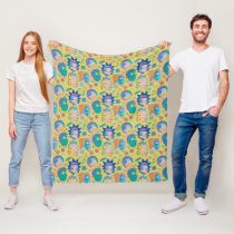RICK AND MORTY™ | Infected Smith Family Pattern Fleece Blanket