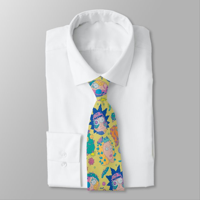 RICK AND MORTY™ | Infected Smith Family Pattern Neck Tie (Tied)