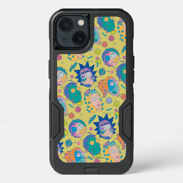 RICK AND MORTY™ | Infected Smith Family Pattern Otterbox iPhone Case (Back)