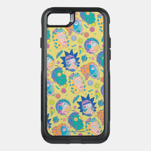 RICK AND MORTY™ | Infected Smith Family Pattern Otterbox iPhone Case (Back)