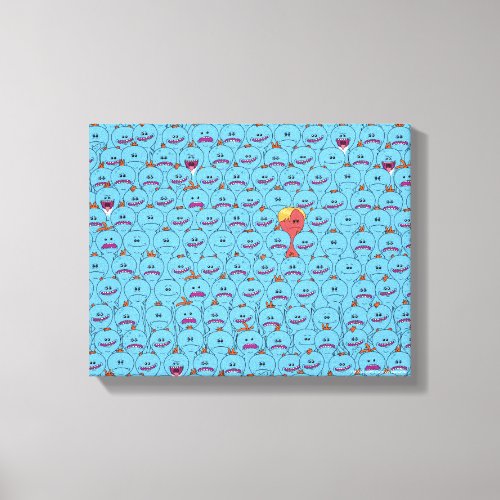 RICK AND MORTY  Kirkland Mr Meeseeks Canvas Print