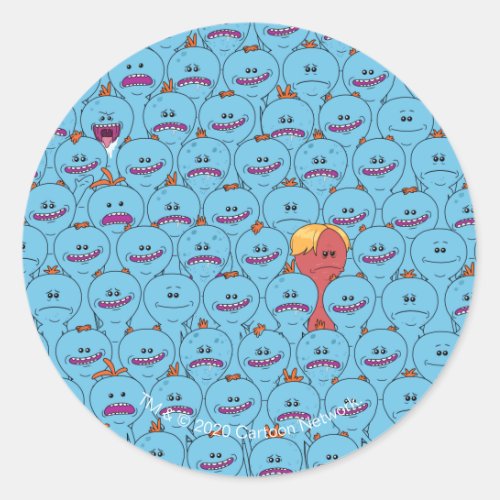 RICK AND MORTY  Kirkland Mr Meeseeks Classic Round Sticker