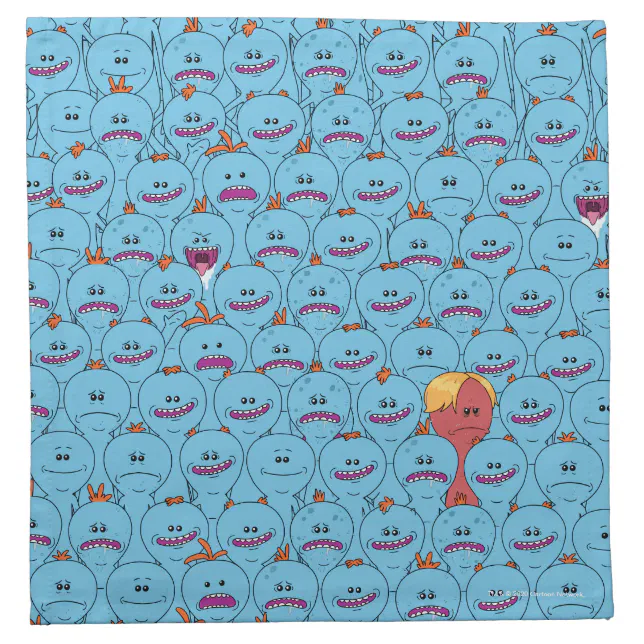 RICK AND MORTY™ Kirkland Mr. Meeseeks Cloth Napkin Zazzle