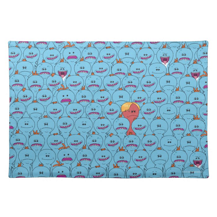 RICK AND MORTY™ Kirkland Mr. Meeseeks Cloth Placemat Zazzle