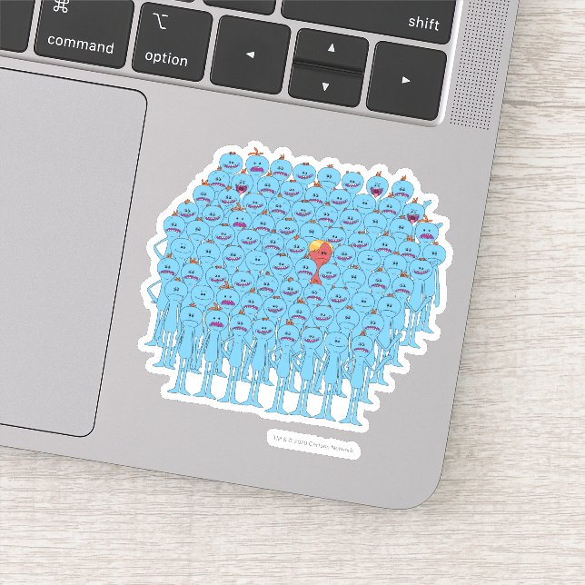 RICK AND MORTY™ | Kirkland Mr. Meeseeks Sticker (Detail)