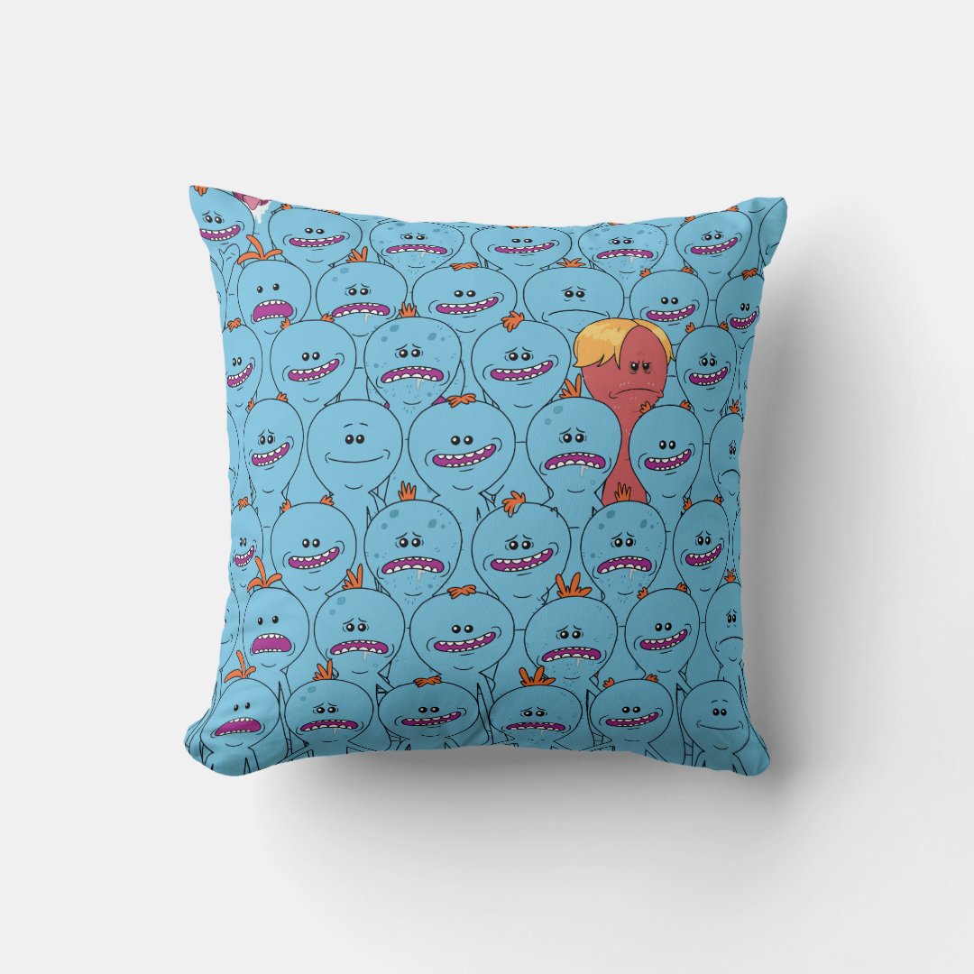 RICK AND MORTY™ Kirkland Mr. Meeseeks Throw Pillow Zazzle