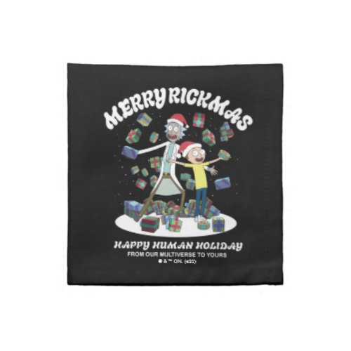 Rick and Morty  Merry Rickmas Presents Cloth Napkin