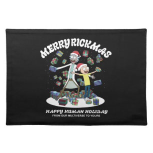 Rick and Morty Merry Rickmas Presents Cloth Placemat