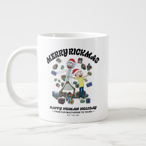 Rick and Morty  Merry Rickmas Presents Giant Coffee Mug
