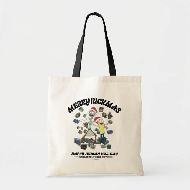 Rick and Morty | Merry Rickmas Presents Tote Bag (Front)