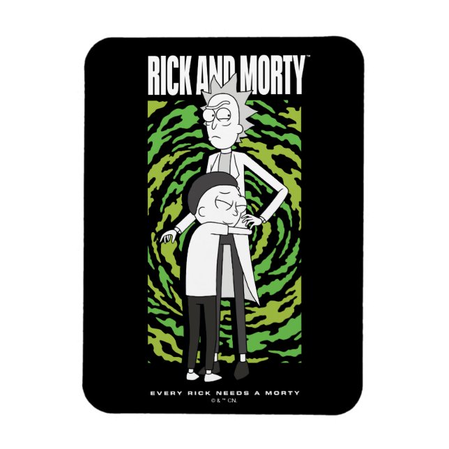 RICK AND MORTY™ | Morty Hugging Rick Magnet (Vertical)